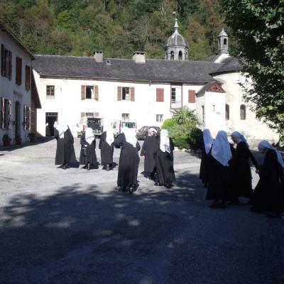 Sortie communautaire des Soeurs à Sarrance