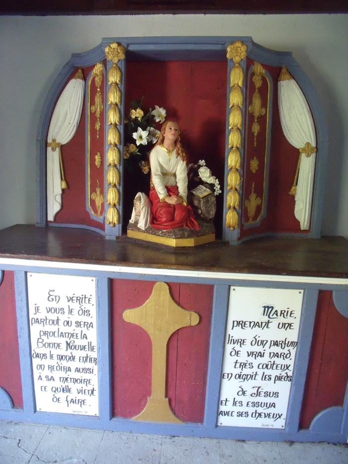 Petit autel dédié à Ste M.Madeleine
