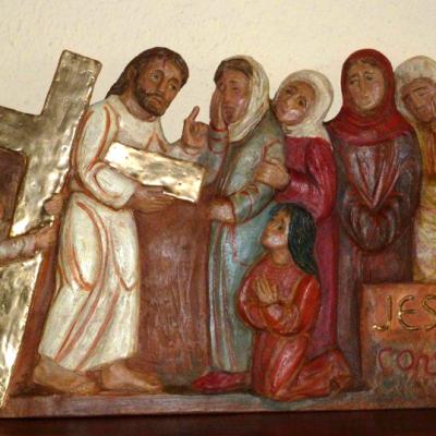 8ème station : Jésus console les femmes de Jérusalem