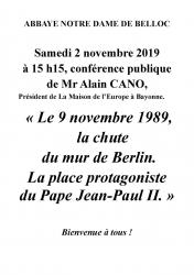 Conference 2 novembre 2019