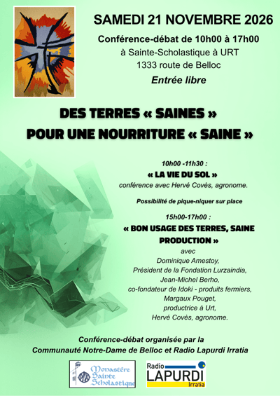 Des terres saines pour une terre saine